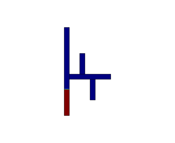 Simulation of liquid behaviour in a hydrophobic capillary